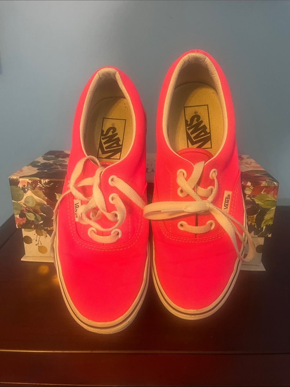 Vans Pink Low-Top Canvas Sneakers